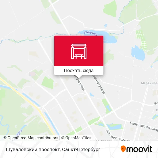 Карта Шуваловский проспект