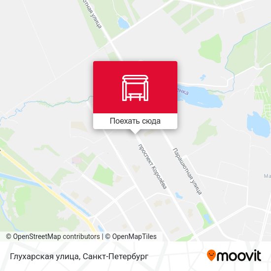 Карта Глухарская улица