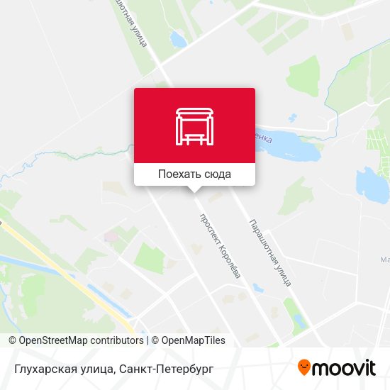 Карта Глухарская улица