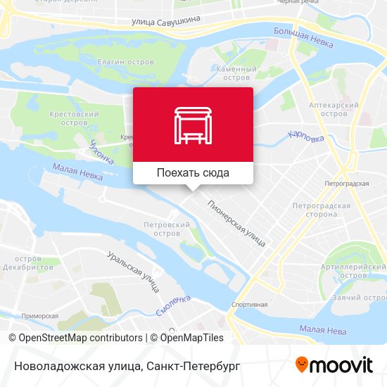 Карта Новоладожская улица