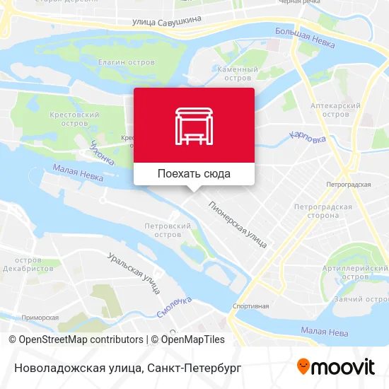 Карта Новоладожская улица
