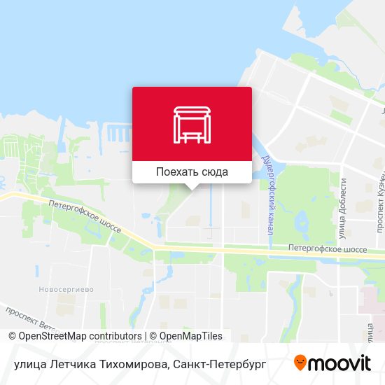 Карта улица Летчика Тихомирова