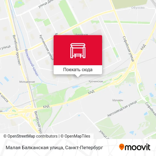 Карта Малая Балканская улица