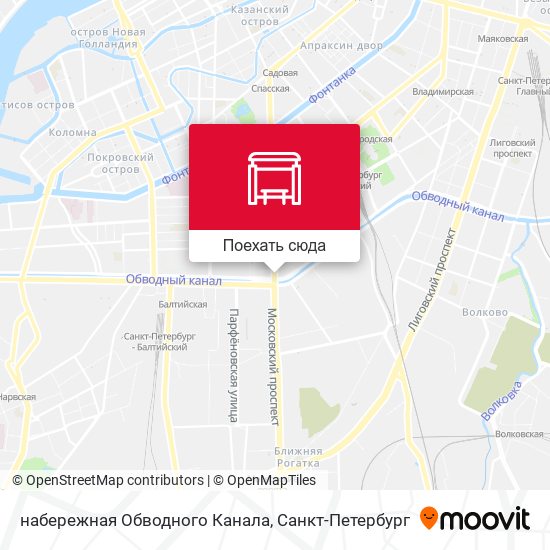 Карта набережная Обводного Канала