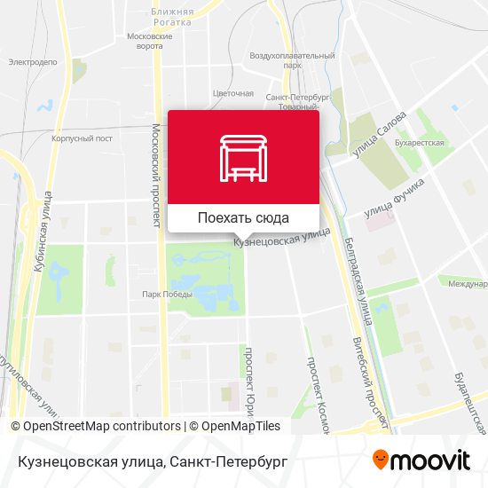 Карта Кузнецовская улица