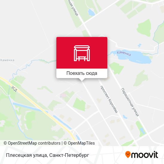 Карта Плесецкая улица