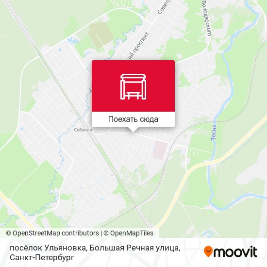 Карта посёлок Ульяновка, Большая Речная улица