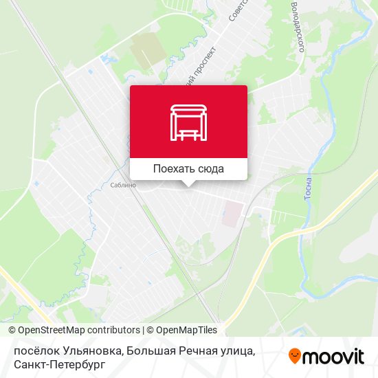 Карта посёлок Ульяновка, Большая Речная улица