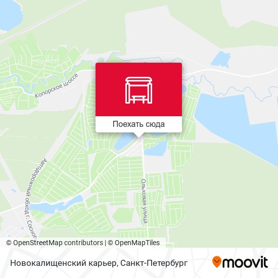 Карта Новокалищенский карьер