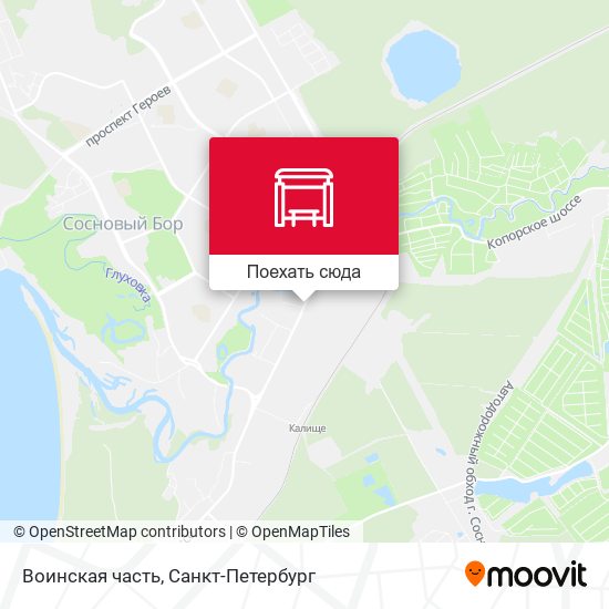 Карта Воинская часть