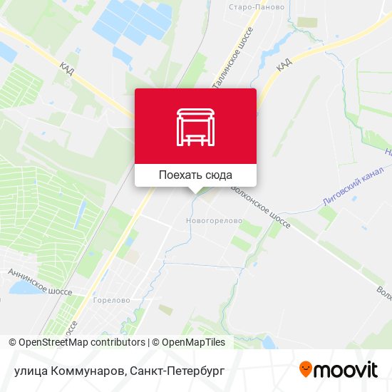 Карта улица Коммунаров