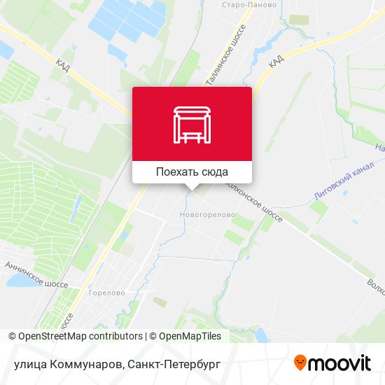 Карта улица Коммунаров