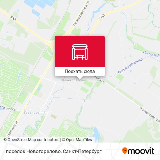 Карта посёлок Новогорелово
