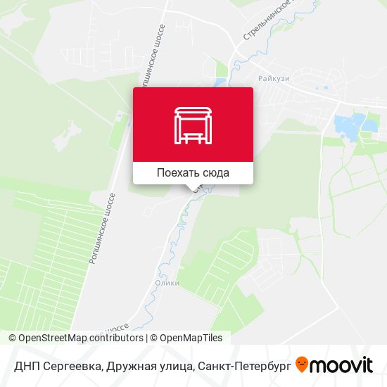 Карта ДНП Сергеевка, Дружная улица