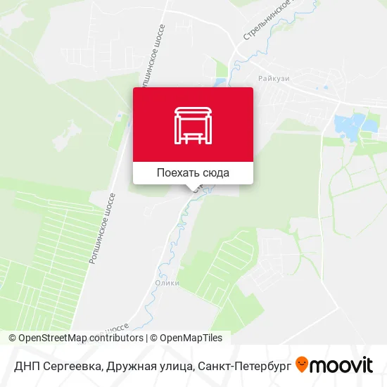 Карта ДНП Сергеевка, Дружная улица