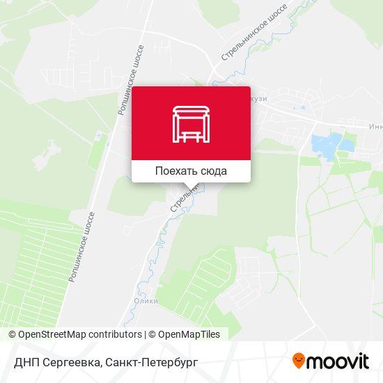 Карта ДНП Сергеевка