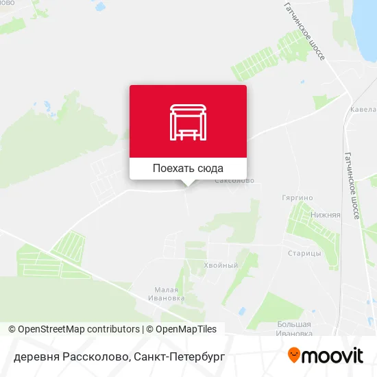 Карта деревня Рассколово