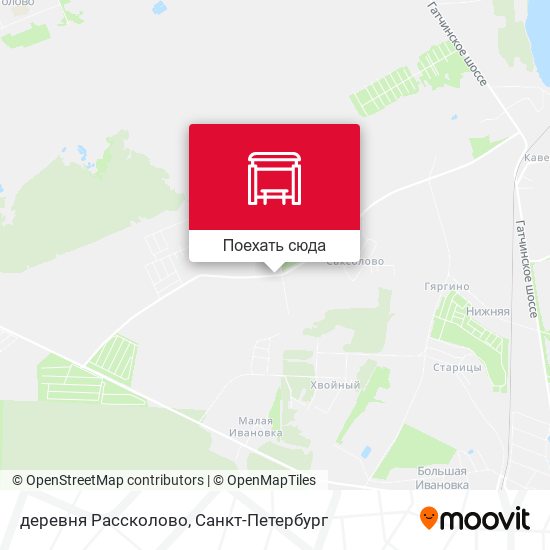 Карта деревня Рассколово