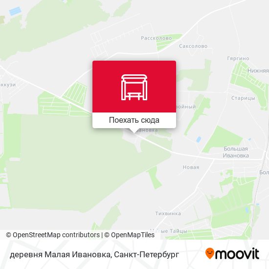 Карта деревня Малая Ивановка