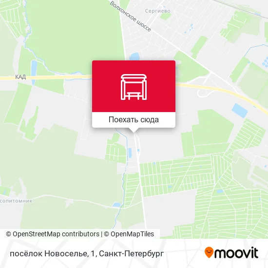 Карта посёлок Новоселье, 1