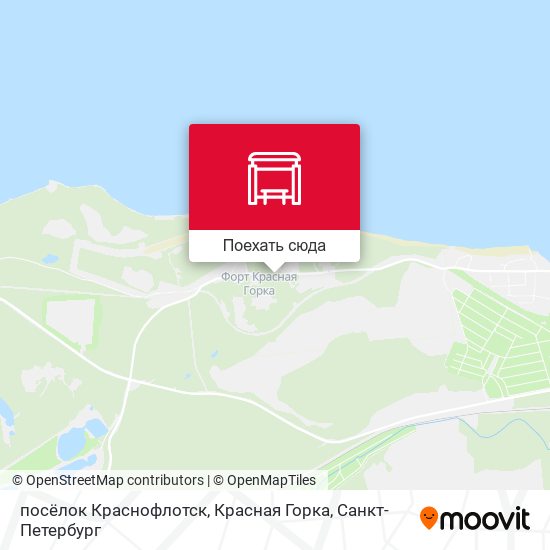 Карта посёлок Краснофлотск, Красная Горка