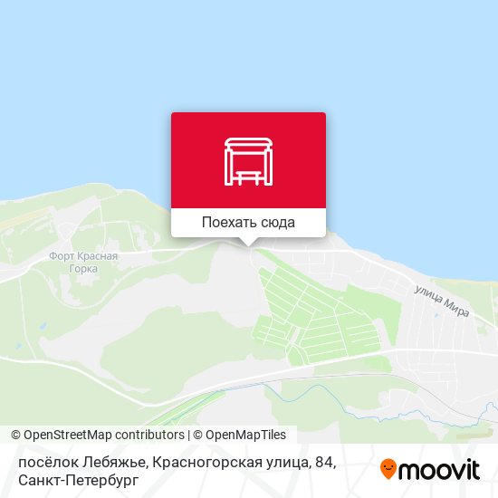 Карта посёлок Лебяжье, Красногорская улица, 84
