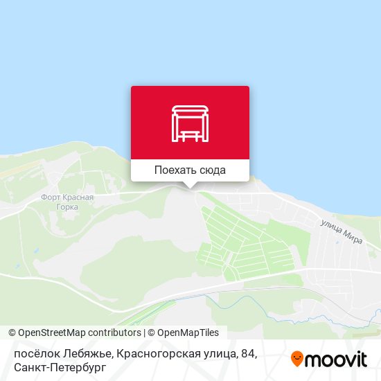 Карта посёлок Лебяжье, Красногорская улица, 84
