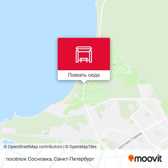 Карта посёлок Сосновка