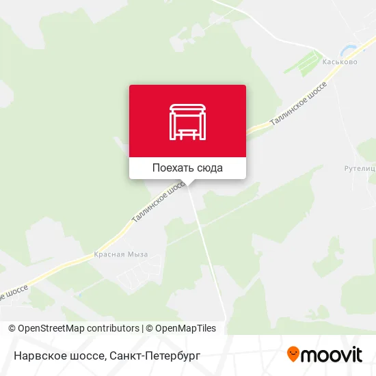 Карта Нарвское шоссе