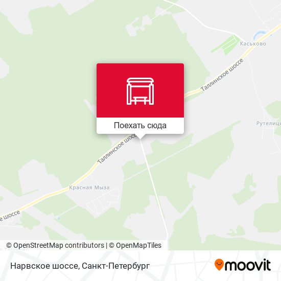 Карта Нарвское шоссе