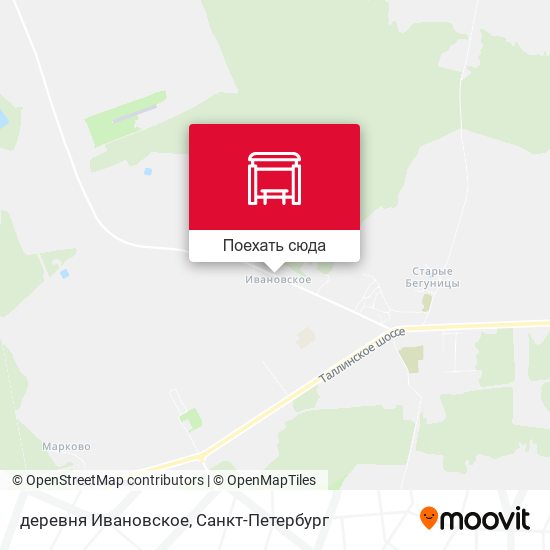 Карта деревня Ивановское