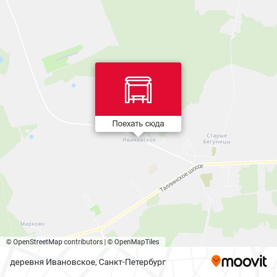 Карта деревня Ивановское
