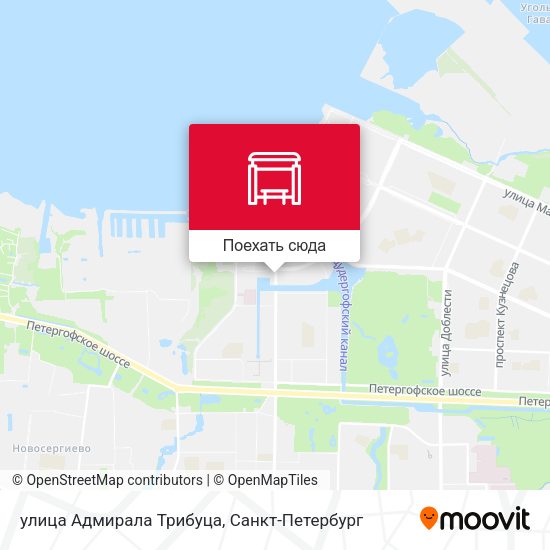 Карта улица Адмирала Трибуца