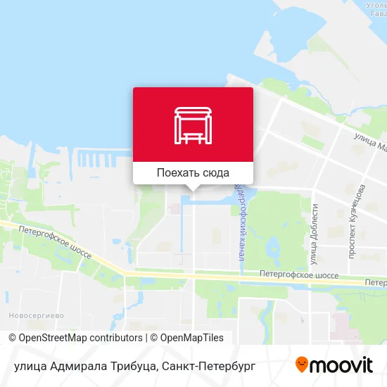 Карта улица Адмирала Трибуца