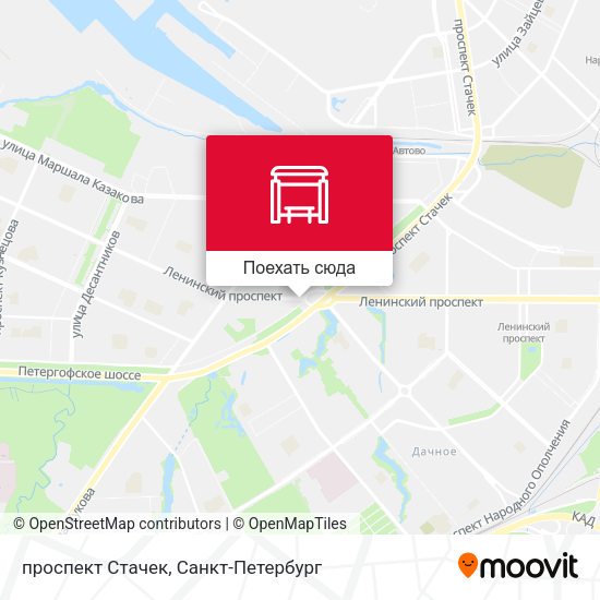 Карта проспект Стачек