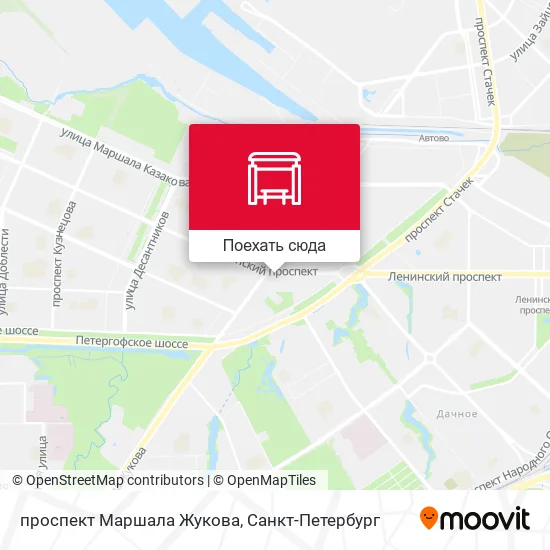 Карта проспект Маршала Жукова