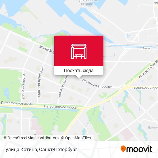 Карта улица Котина