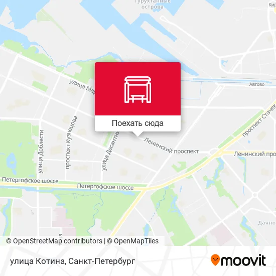 Карта улица Котина