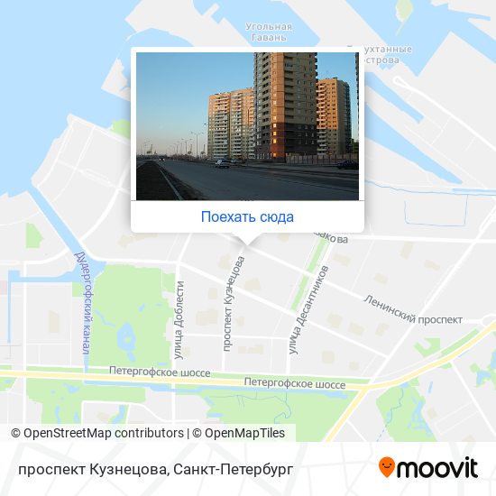 Карта проспект Кузнецова