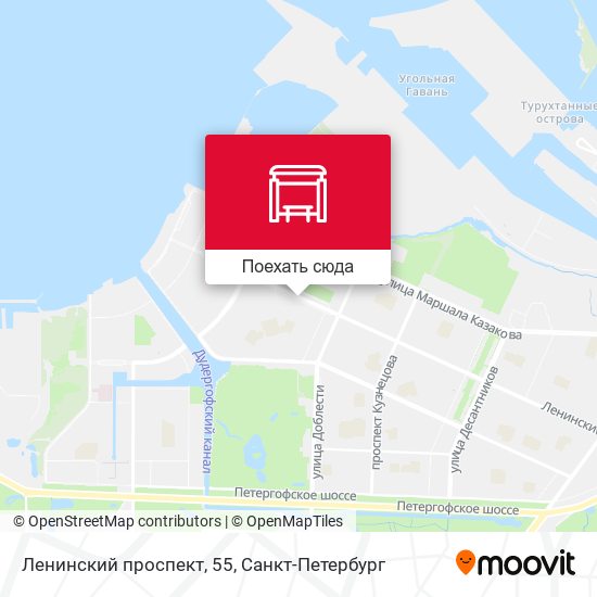 Карта Ленинский проспект, 55