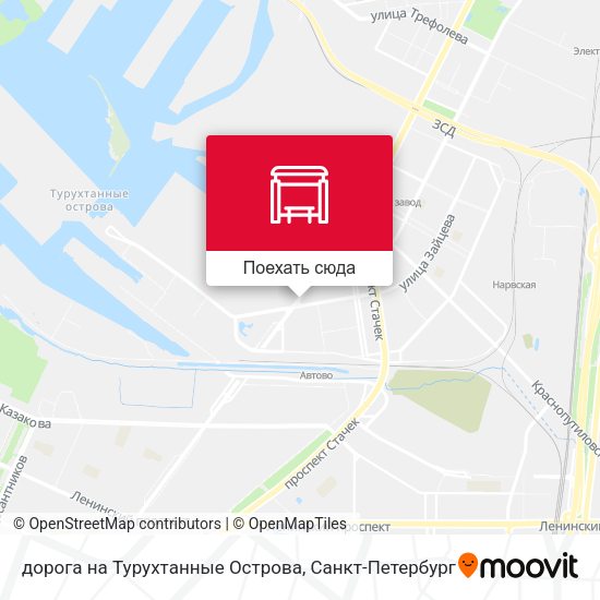 Карта дорога на Турухтанные Острова