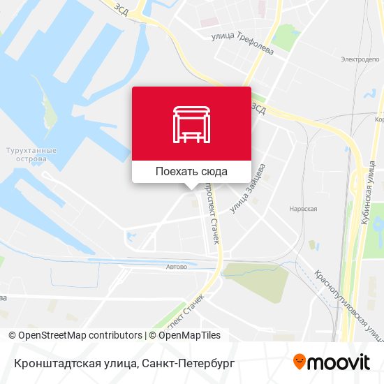 Карта Кронштадтская улица