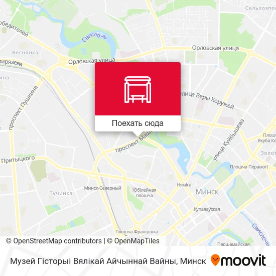 Карта Музей Гісторыі Вялікай Айчыннай Вайны