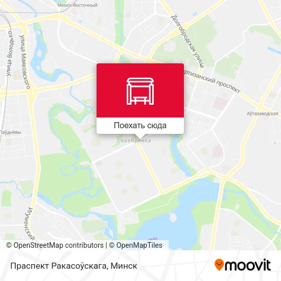 Карта Праспект Ракасоўскага