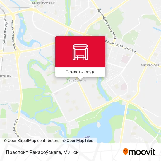 Карта Праспект Ракасоўскага