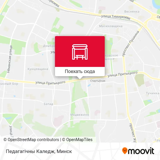 Карта Педагагічны Каледж