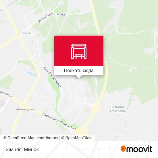 Карта Зімняя