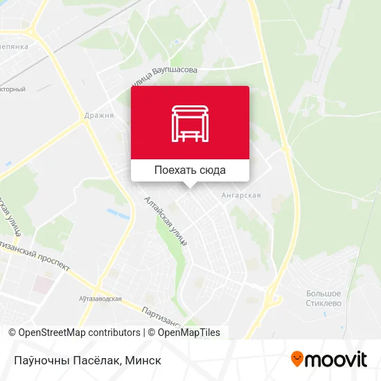 Карта Паўночны Пасёлак