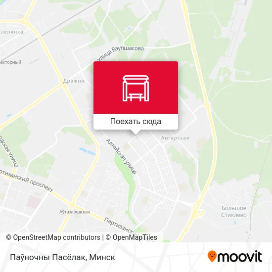Карта Паўночны Пасёлак