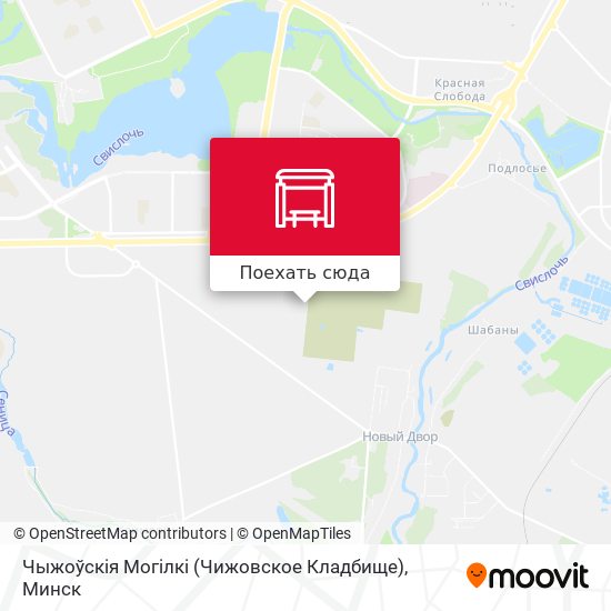 Карта Чыжоўскія Могілкі (Чижовское Кладбище)